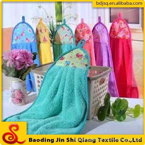 Wholesale High Quality Microfiber Hanging Hand Towel Kitchen Towel